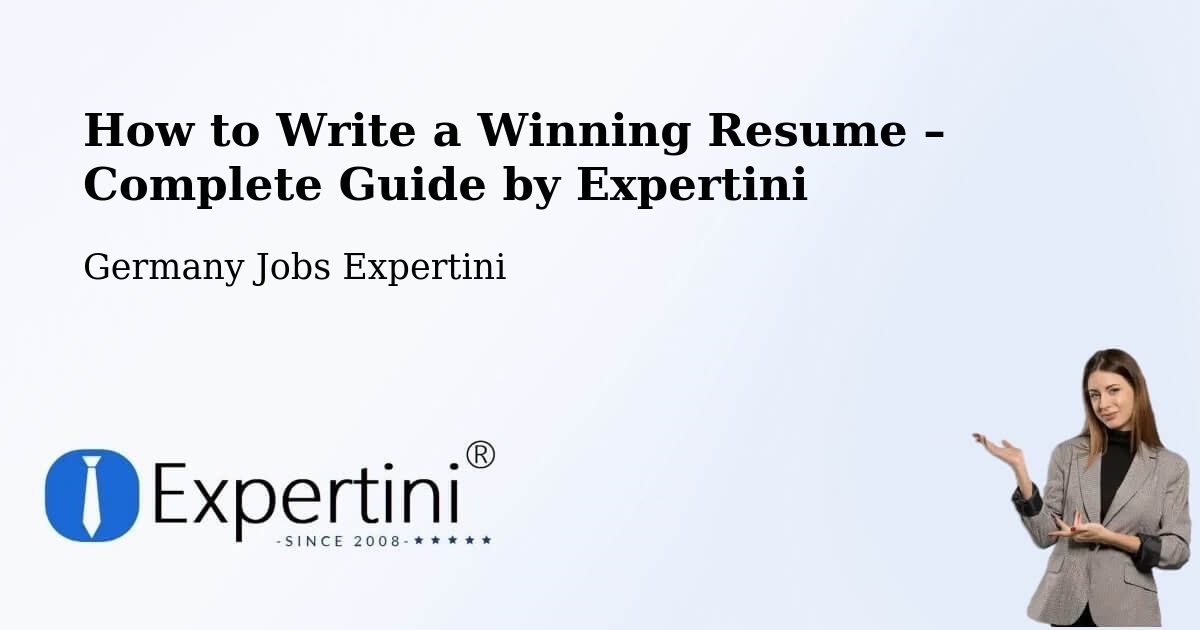 Resume Writing Guide for Job Seekers – Bischofswerda - Bischofswerda, Germany Jobs Expertini
